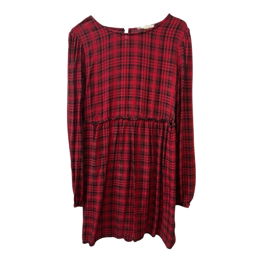 ❤️3/$15 BeBop Red Plaid Casual Dress